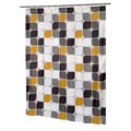 Livingquarters SC-FAB-ST-MT 54 x 78 in. Metro Stall Size Fabric Shower Curtain; Multi Color LI262068